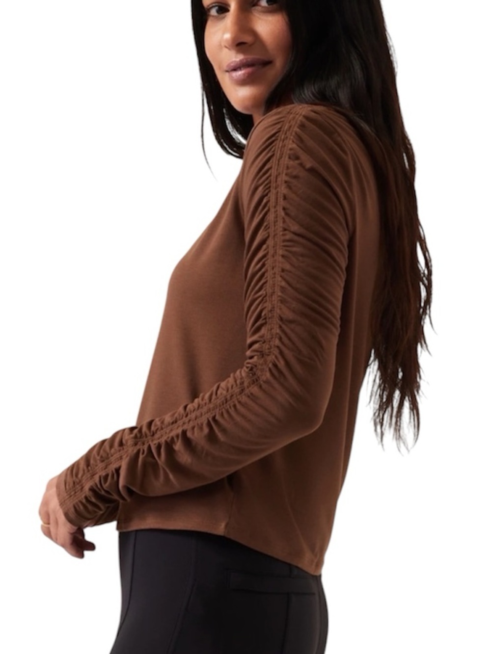 Athleta All Around Ruched Top